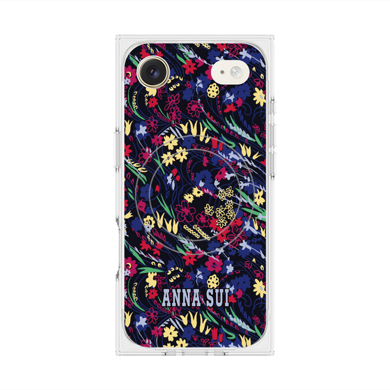 プレミアムスクエアケース with MagSafe［ ANNA SUI - スワーリングフワラー ］