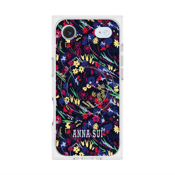プレミアムスクエアケース with MagSafe［ ANNA SUI - スワーリングフワラー ］