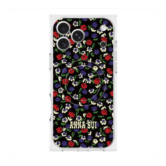 プレミアムスクエアケース with MagSafe［ ANNA SUI - カーネーション ］