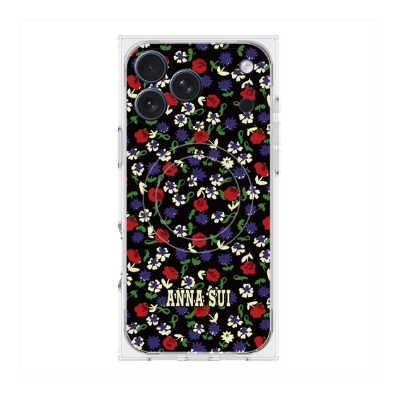 プレミアムスクエアケース with MagSafe［ ANNA SUI - カーネーション ］
