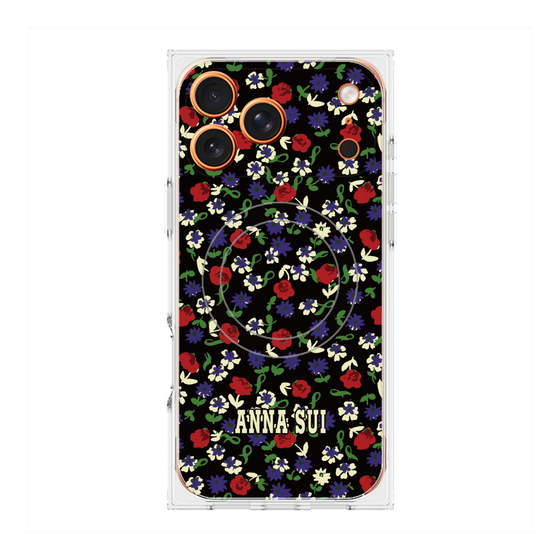 プレミアムスクエアケース with MagSafe［ ANNA SUI - カーネーション ］