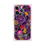 プレミアムスクエアケース with MagSafe［ ANNA SUI - ガーデンフワラー - マゼンタ ］
