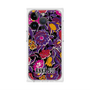 プレミアムスクエアケース with MagSafe［ ANNA SUI - ガーデンフワラー - マゼンタ ］