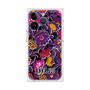 プレミアムスクエアケース with MagSafe［ ANNA SUI - ガーデンフワラー - マゼンタ ］