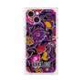 プレミアムスクエアケース with MagSafe［ ANNA SUI - ガーデンフワラー - マゼンタ ］