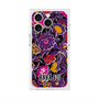 プレミアムスクエアケース with MagSafe［ ANNA SUI - ガーデンフワラー - マゼンタ ］