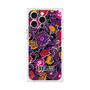 プレミアムスクエアケース with MagSafe［ ANNA SUI - ガーデンフワラー - マゼンタ ］