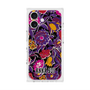 プレミアムスクエアケース with MagSafe［ ANNA SUI - ガーデンフワラー - マゼンタ ］