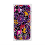 プレミアムスクエアケース with MagSafe［ ANNA SUI - ガーデンフワラー - マゼンタ ］