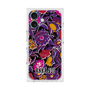 プレミアムスクエアケース with MagSafe［ ANNA SUI - ガーデンフワラー - マゼンタ ］