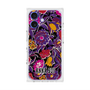 プレミアムスクエアケース with MagSafe［ ANNA SUI - ガーデンフワラー - マゼンタ ］
