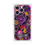 プレミアムスクエアケース with MagSafe［ ANNA SUI - ガーデンフワラー - マゼンタ ］