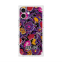 プレミアムスクエアケース with MagSafe［ ANNA SUI - ガーデンフワラー - マゼンタ ］