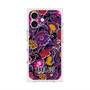 プレミアムスクエアケース with MagSafe［ ANNA SUI - ガーデンフワラー - マゼンタ ］
