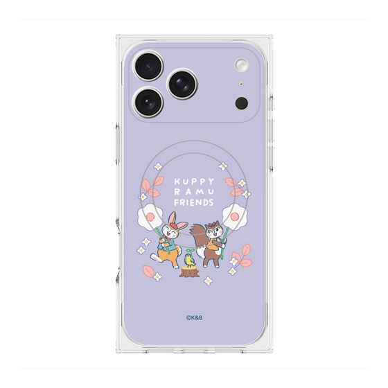 プレミアムスクエアケース with MagSafe［ クピラムフレンズ - フラワー ］
