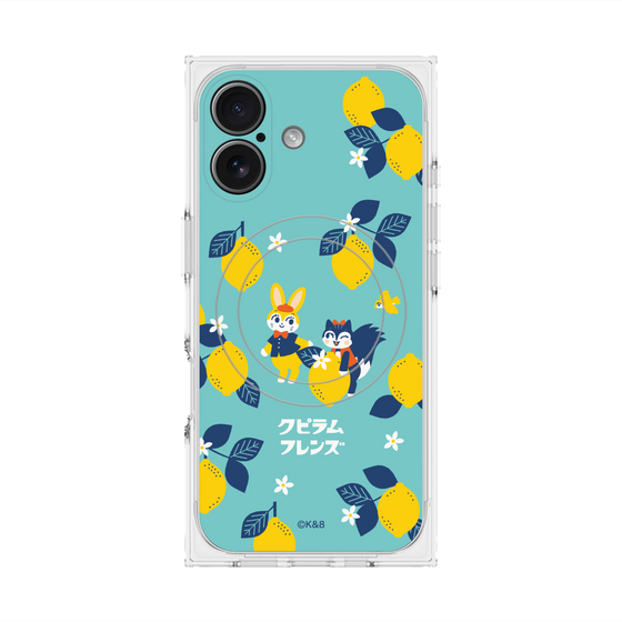 プレミアムスクエアケース with MagSafe［ クピラムフレンズ - レモン ］