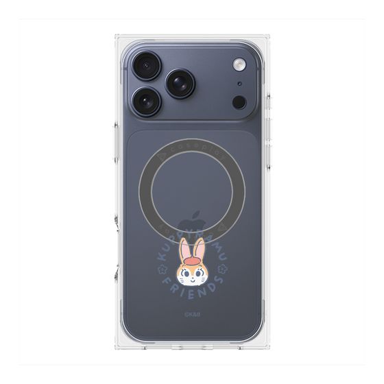 プレミアムスクエアケース with MagSafe［ クピラムフレンズ - ロゴ - クッピー ］