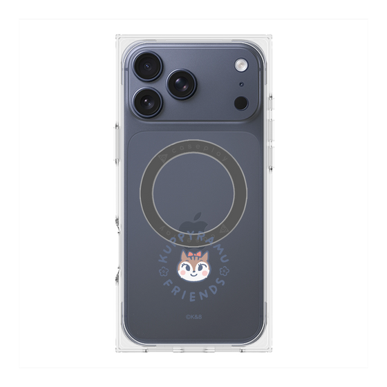 プレミアムスクエアケース with MagSafe［ クピラムフレンズ - ロゴ - ラム ］