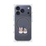 プレミアムスクエアケース with MagSafe［ クピラムフレンズ - ロゴ - 仲良し ］