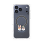 プレミアムスクエアケース with MagSafe［ クピラムフレンズ - ロゴ - 仲良し ］