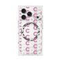 プレミアムスクエアケース with MagSafe［ オリジナル - CASEPLAYイニシャル総柄 - ピンク ］