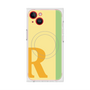 プレミアムスクエアケース with MagSafe［ オリジナル - initial color line - R yellow ］