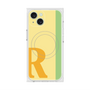 プレミアムスクエアケース with MagSafe［ オリジナル - initial color line - R yellow ］