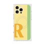 プレミアムスクエアケース with MagSafe［ オリジナル - initial color line - R yellow ］