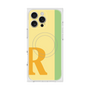 プレミアムスクエアケース with MagSafe［ オリジナル - initial color line - R yellow ］