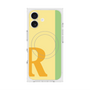 プレミアムスクエアケース with MagSafe［ オリジナル - initial color line - R yellow ］
