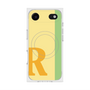 プレミアムスクエアケース with MagSafe［ オリジナル - initial color line - R yellow ］