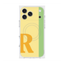プレミアムスクエアケース with MagSafe［ オリジナル - initial color line - R yellow ］