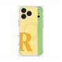 プレミアムスクエアケース with MagSafe［ オリジナル - initial color line - R yellow ］