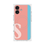 プレミアムスクエアケース with MagSafe［ オリジナル - initial color line - S pink ］