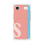 プレミアムスクエアケース with MagSafe［ オリジナル - initial color line - S pink ］