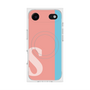 プレミアムスクエアケース with MagSafe［ オリジナル - initial color line - S pink ］