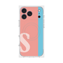 プレミアムスクエアケース with MagSafe［ オリジナル - initial color line - S pink ］