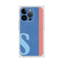 プレミアムスクエアケース with MagSafe［ オリジナル - initial color line - S blue ］