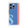 プレミアムスクエアケース with MagSafe［ オリジナル - initial color line - S blue ］