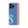 プレミアムスクエアケース with MagSafe［ オリジナル - initial color line - S blue ］