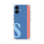 プレミアムスクエアケース with MagSafe［ オリジナル - initial color line - S blue ］