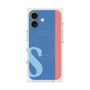 プレミアムスクエアケース with MagSafe［ オリジナル - initial color line - S blue ］