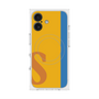 プレミアムスクエアケース with MagSafe［ オリジナル - initial color line - S orange ］