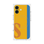プレミアムスクエアケース with MagSafe［ オリジナル - initial color line - S orange ］