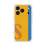 プレミアムスクエアケース with MagSafe［ オリジナル - initial color line - S orange ］