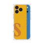 プレミアムスクエアケース with MagSafe［ オリジナル - initial color line - S orange ］