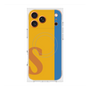 プレミアムスクエアケース with MagSafe［ オリジナル - initial color line - S orange ］