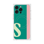 プレミアムスクエアケース with MagSafe［ オリジナル - initial color line - S green ］