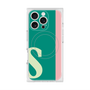 プレミアムスクエアケース with MagSafe［ オリジナル - initial color line - S green ］