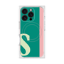 プレミアムスクエアケース with MagSafe［ オリジナル - initial color line - S green ］